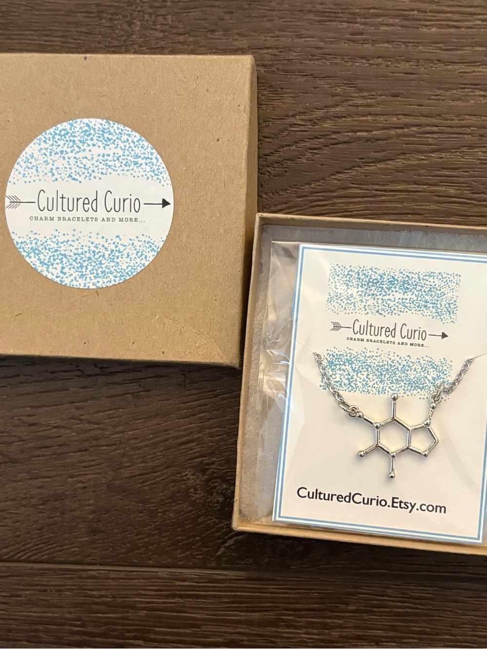 NIB Caffeine Necklace